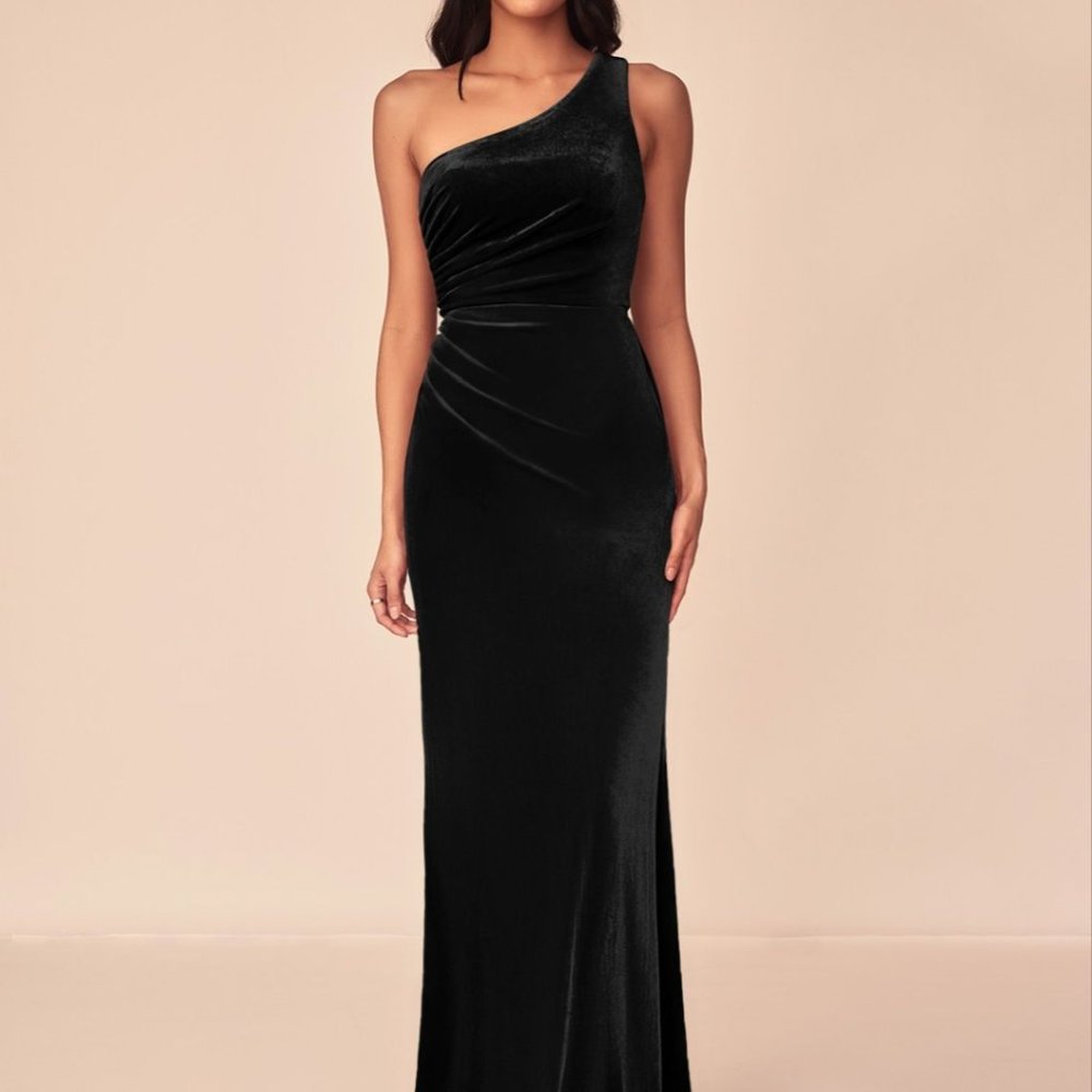 Azazie Argan Velvet Dress